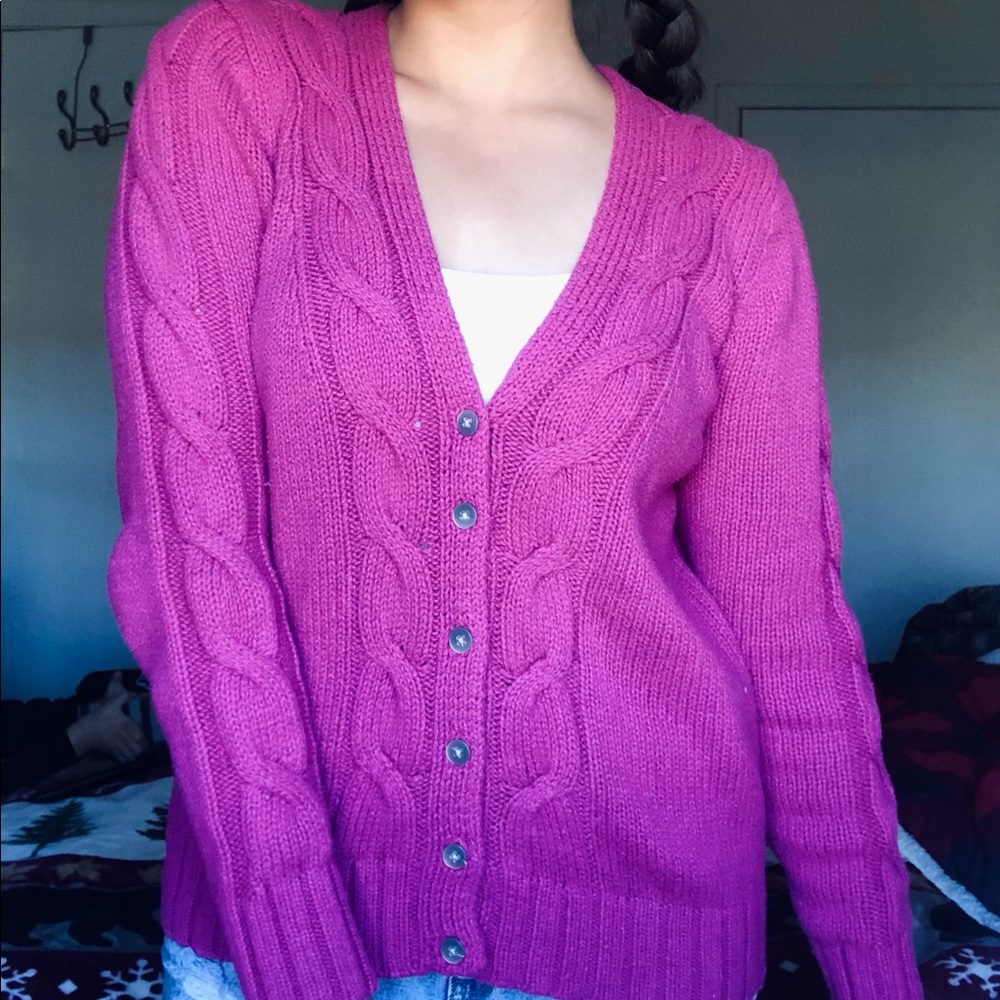 Old Navy Cable Knit Sweater Cardigan